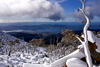 View at Hobart from Mt Wellington
