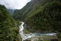 Dudh Koshi Nadi and Bhote Koshi Nadi from Larja Bridge